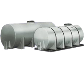 Cylindrical Horizontal Poly Storage Tanks from ACO Container Systems